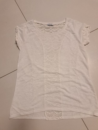 Cremeweißes shirt m - gr.,