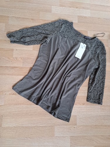 Spitzenshirt l - spitzenshirt, gr