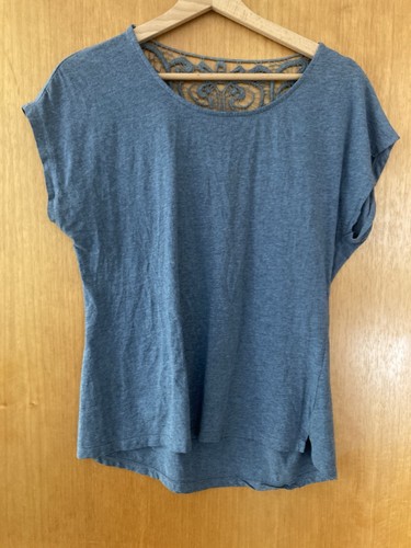Jeansblaues basic shirt mit - basic,