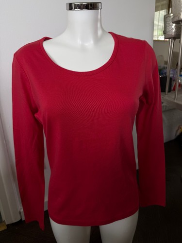 Basic langarm shirt rot - shirt,, rot,
